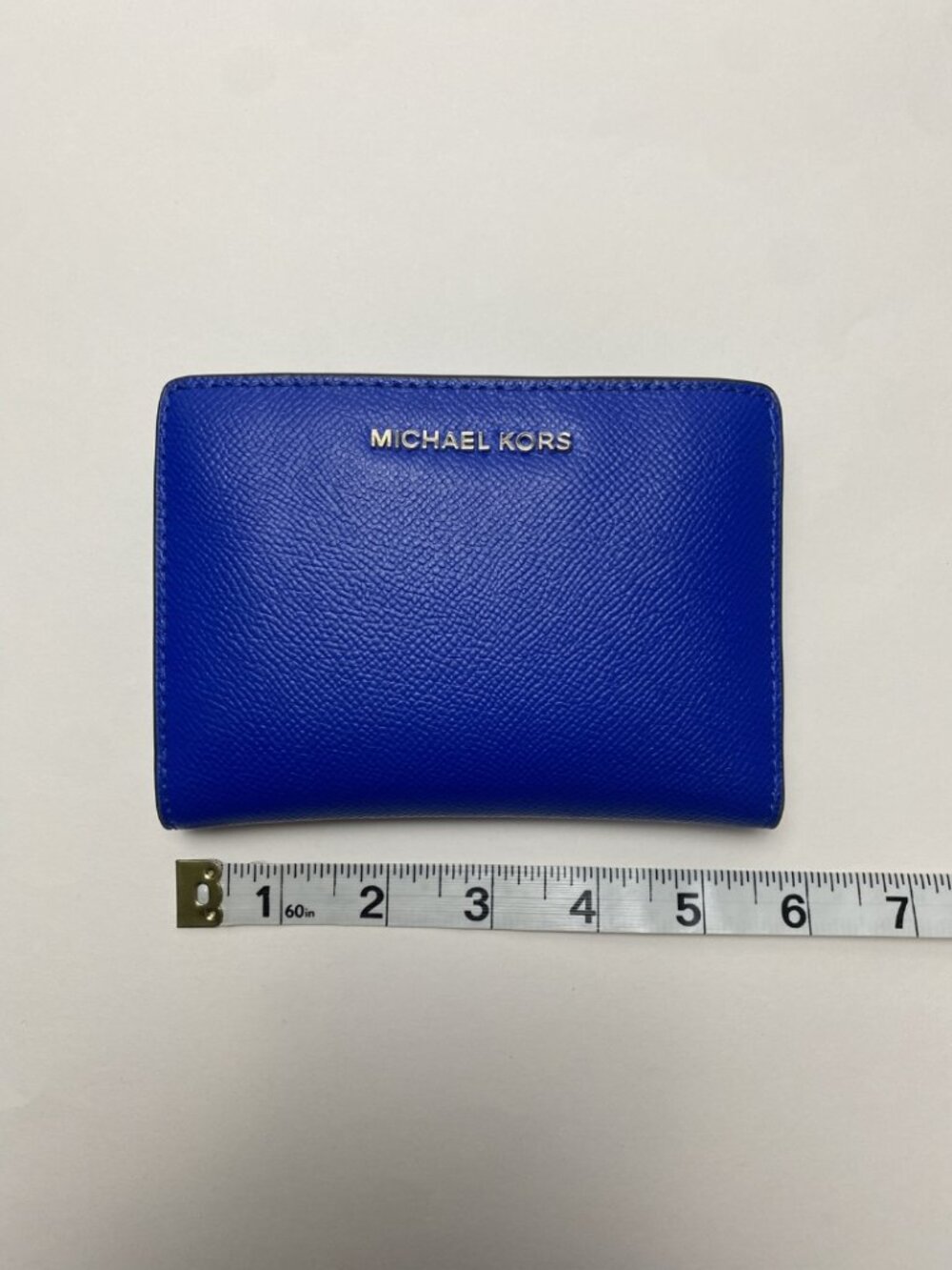 Michael Kors Blue Saffiano Leather Wallet - Picture 10 of 11